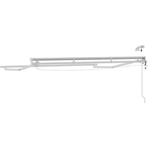  Električna nadstre&amp;scaron;nica s profili LED Bela 3 x 2 m Aluminij, (5000207286) Slike