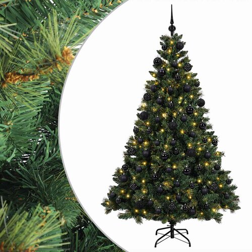  Umjetno božićno drvce s kuglicama 180 cm 300 LED lampica Cene