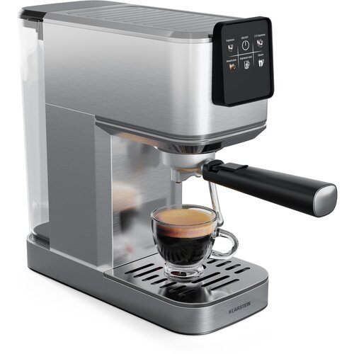 Klarstein SteelPresso Slim Touch kavni aparat | portafilter | zaslon na dotik Cene