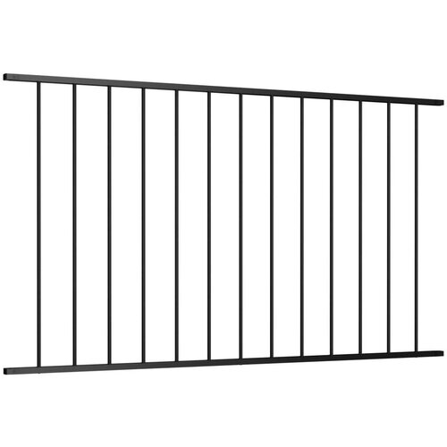 vidaXL Panel za ogradu od čelika obloženog prahom 1,7 x 1,25 m crni Cene