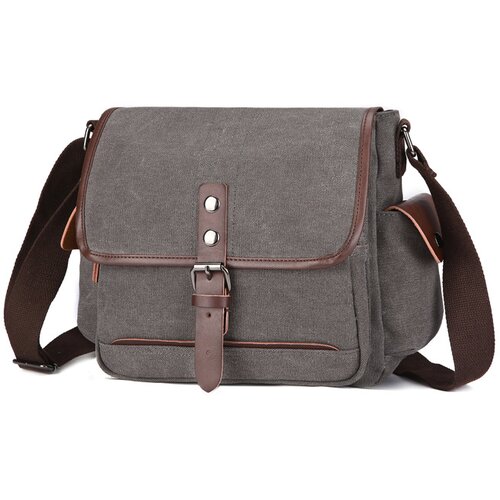 INF Ležerna platnena torba za čez telo Grey, (21692239) Slike