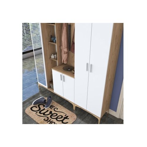 Hanah home EA128 - 2795 walnutwhite hall stand Slike