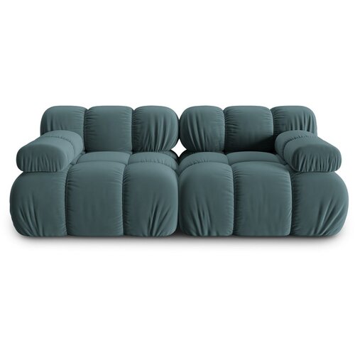 Micadoni Home modrozelena žametna sedežna garnitura 188 cm bellis &amp;ndash; Slike