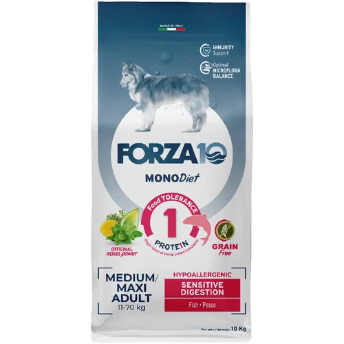 Forza10 Diet Dog Forza 10 Diet Mono Medium & Large Sensitive Digestion s ribom - 2 x 10 kg