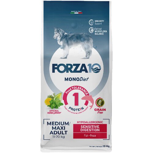Forza10 Diet Dog Forza 10 Diet Mono Medium &amp;amp; Large Sensitive Digestion s ribom - 2 x 10 kg Slike