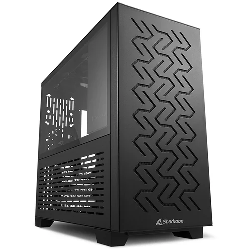 Sharkoon Kućište gaming, MS-Z1000 bk, black, ventilatori 1x80mm PWM, 3x120mm PWM, Micro-ATX