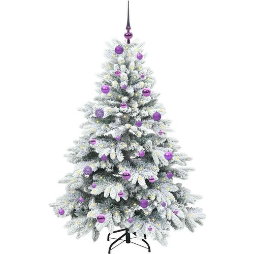 VidaXL Umjetno božićno drvce s stalakom Zelena 150 cm PE i PVC Slike