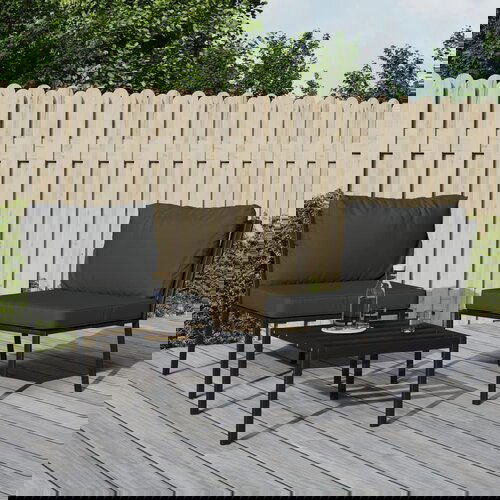  Vrtne stolice sa sivim jastucima 2 kom 60x74x79 m čelične Slike
