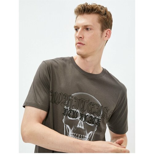 Koton Skull Printed T-Shirt Crew Neck Short Sleeve Cotton Slike