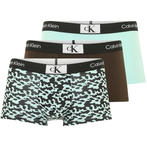 Calvin Klein Underwear Bokserice smeđa / menta / crna / bijela