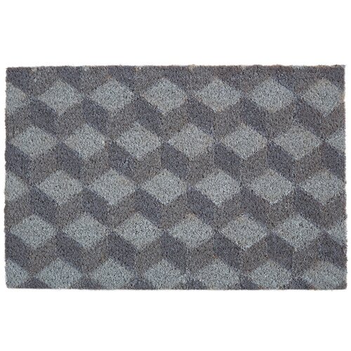Premier Housewares Predpražnik iz kokosovih vlaken 40x60 cm Grey Cube – Cene