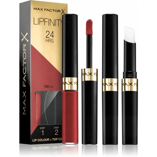 Max Factor Lipfinity Lip Colour tekoča šminka 4,2 g odtenek 120 Hot za ženske