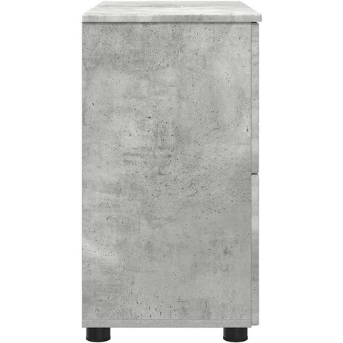 VidaXL Kupaonski ormar Beton siva 76.5 x 35 x 64 cm Konstruirano drvo Slike