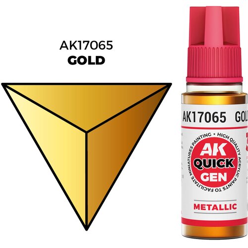 AK Interactive Gold 18ml - Quick Gen Akrilna Boja AK17065 Slike