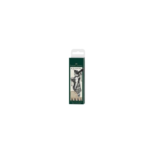Faber-Castell Flomasteri Pitt Artist 199, črni, 4 komada Cijene