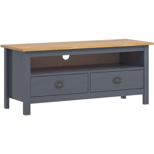 TV ormarić Hill sivi 110 x 40 x 47 cm od masivne borovine Cijene