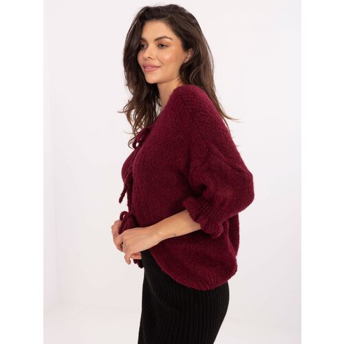 Italy Moda Sweater-MI-SW-2911.91-burgundy Slike