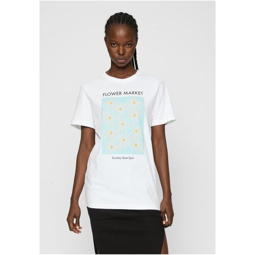 Mister Tee Women's T-shirt from the flower market white Cene