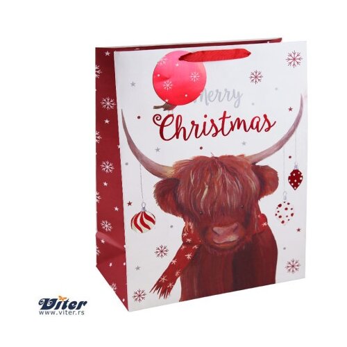 Viter novogodišnja kesa highland cow xl ( X-34142-1W ) Cene