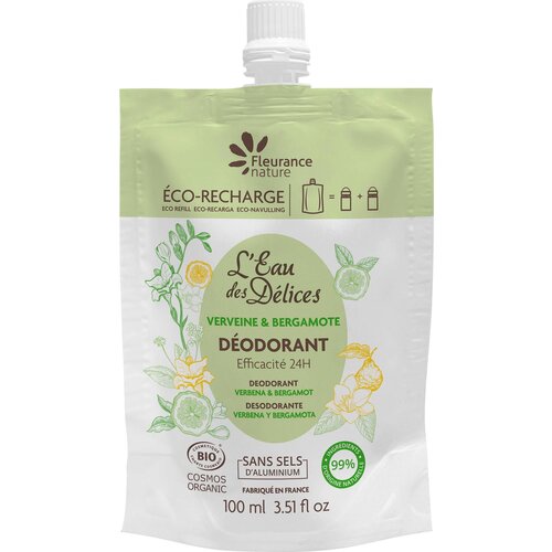 Fleurance Nature Napunite dezodorans L&amp;#039;Eau des D&amp;eacute;lices Verbena &amp;amp; Bergamot - 100 ml Slike