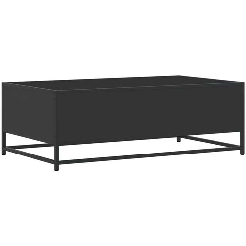 vidaXL Klubska mizica črna 100x57x35 cm inženirski les in kovina Cene