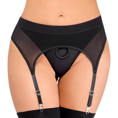 Bad Kitty Strap-On Tong with Suspenders 2493578 Black M