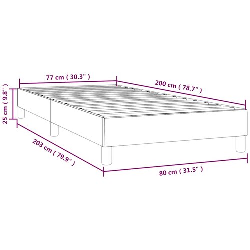  Okvir za krevet s oprugom tamnoplavi 80x200 cm bar&amp;scaron;unasti Slike