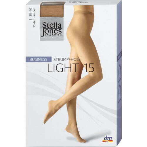 Stella Jones BUSINESS hulahopke LIGHT 15 DEN, amber, veličina S 38-40 - Amber, 1 par 1 kom Cene