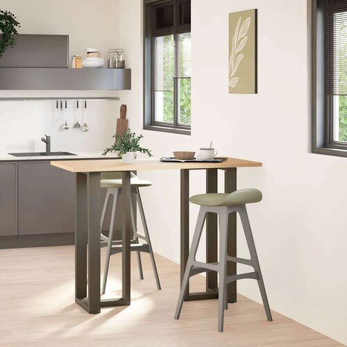  Noge barski stol T-oblika 2 kom 50x35x(100-101) cm čelik Slike