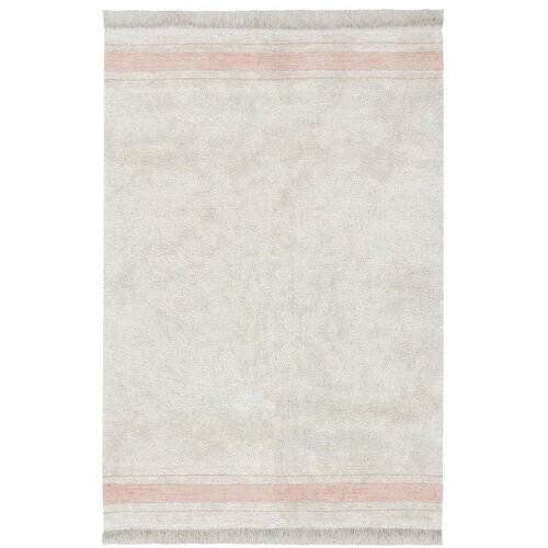 Lorena Canals Rožnata/kremno bela pralna ročno tkana bombažna preproga 140x200 cm Gastro Rose – Cene