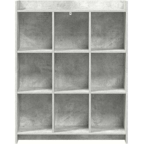 Police za knjige Betonska siva 87,5 x 30 x 111 cm Slike