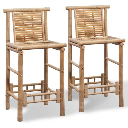  Barski stolčki 2 kosa iz bambusa