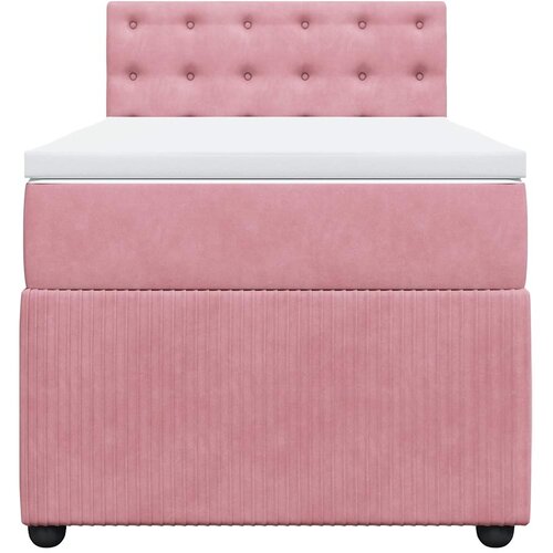 Box spring krevet s madracem ružičasti 90x200 cm bar&amp;scaron;unasti Slike