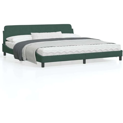  Okvir za krevet s uzglavljem tamnozeleni 200x200 cm baršunasti Cene