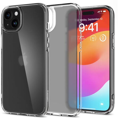 Spigen Ovitek Ultra Hybrid za iPhone 15 Plus prozoren, (21521767) Slike
