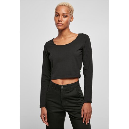 UC Ladies Ladies Organic Wide Neck Cropped Longsleeve black Slike