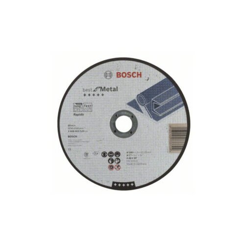 Bosch rezna ploča ravna 180 x 22,23 x 1,6 mm Best for Metal – Rapido A 46 V BF 2608603520 Slike