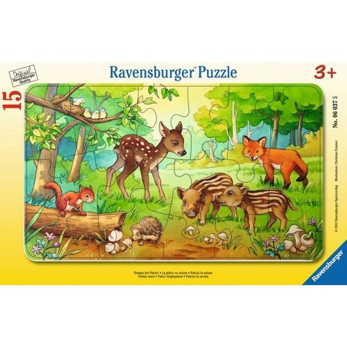 Ravensburger 15 delna sestavljanka Gozdne živali male 063765 Cene
