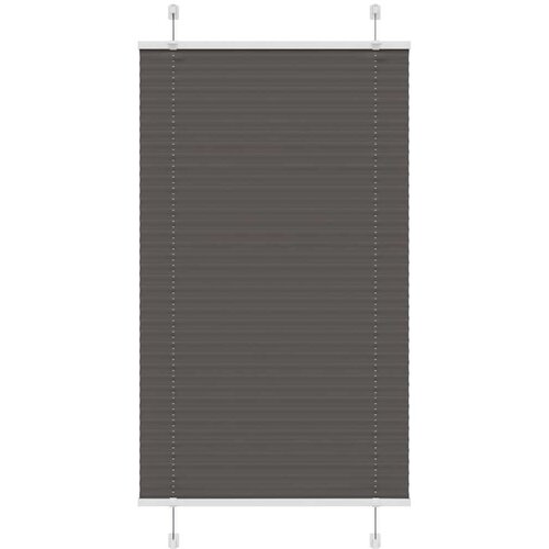 vidaXL Plisirana žaluzija črna 75x100 cm Širina tkanine 74,4 cm Cene