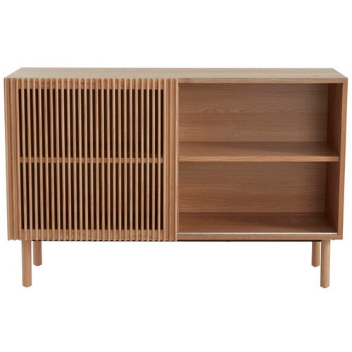 Jotex Omarica v jesenovem dekorju z drsnimi vrati v naravni barvi 124x80x45 cm Sion &ndash; Cene