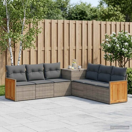  Set sofe 7 kom. Siva i tamno siva 118 x 62 x 69 cm Cene