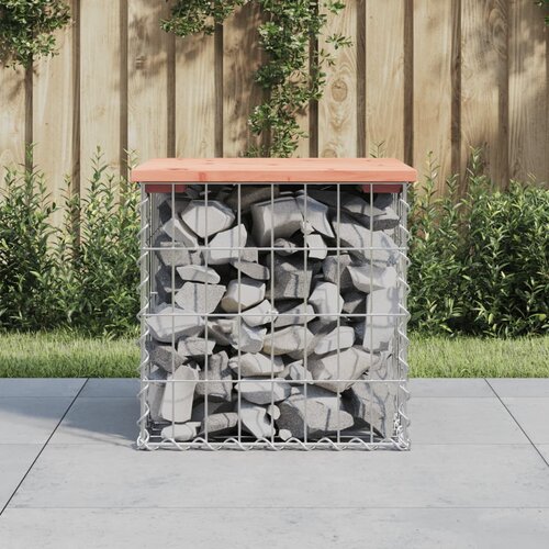 vidaXL Vrtna klupa s gabionskim dizajnom 43x44x42 cm drvo duglazije Cijene