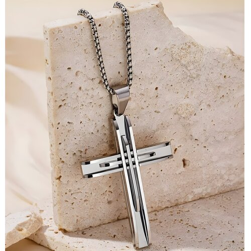 IZMAEL Ogrlica SA-34102 Cross - Srebrna Cene