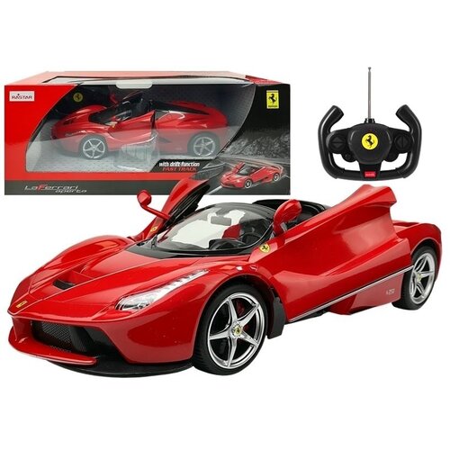  Licencirani auto na daljinsko upravljanje Ferrari Aperta Rastar 1:14 sa automatskim vratima - crveni Cijene