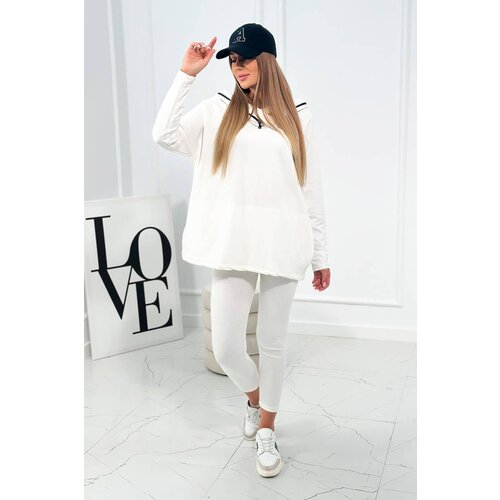Kesi Set cotton sweatshirt + leggings ecru Cene