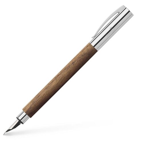 Faber-Castell Nalivno pero Faber-Castell Ambition Walnut Wood M, rjavo Slike