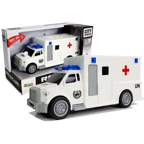  Auto Ambulance with friction drive white 1:20 with sound Cijene