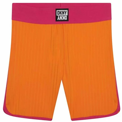 Dkny Dječje kratke hlače boja: narančasta, s aplikacijom