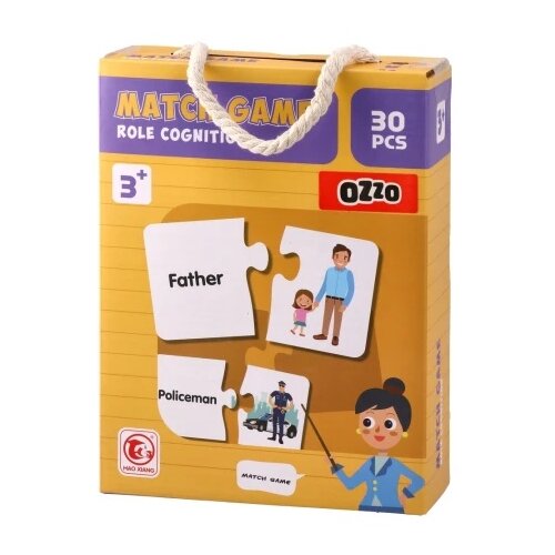 Ozzo Smart card, edukativna igra, zanimanja, 30 delova Slike