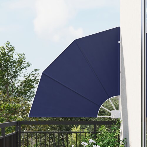 vidaXL Zaslon za privatnost na balkonu Modra 115 x 115 cm tkanina Cene